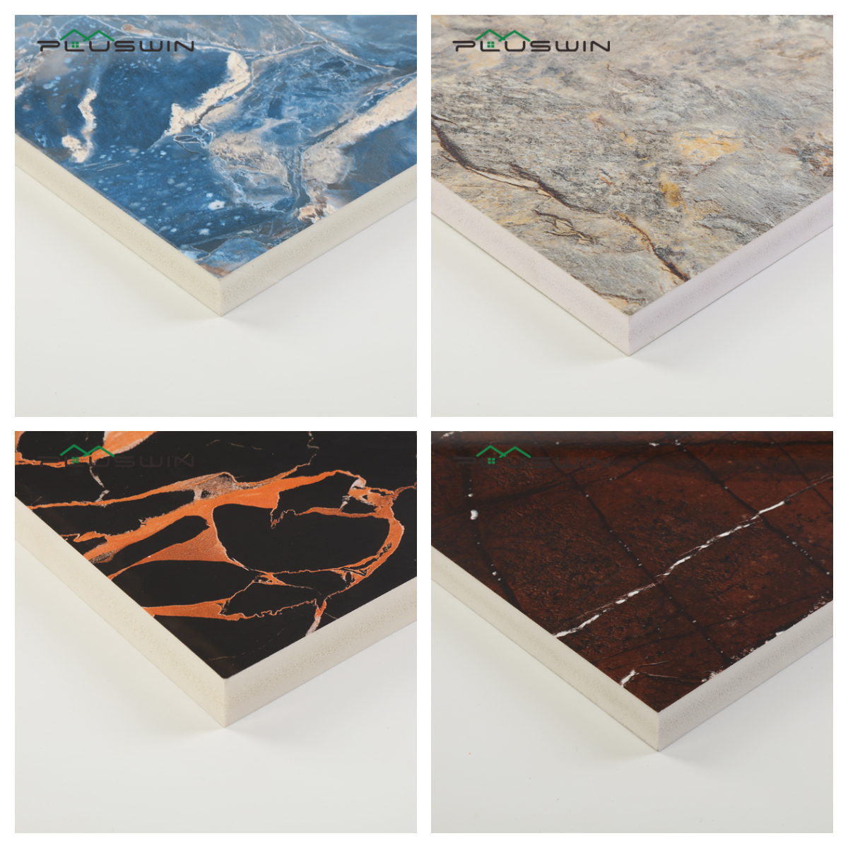 Folha de m&aacute;rmore de PVC 